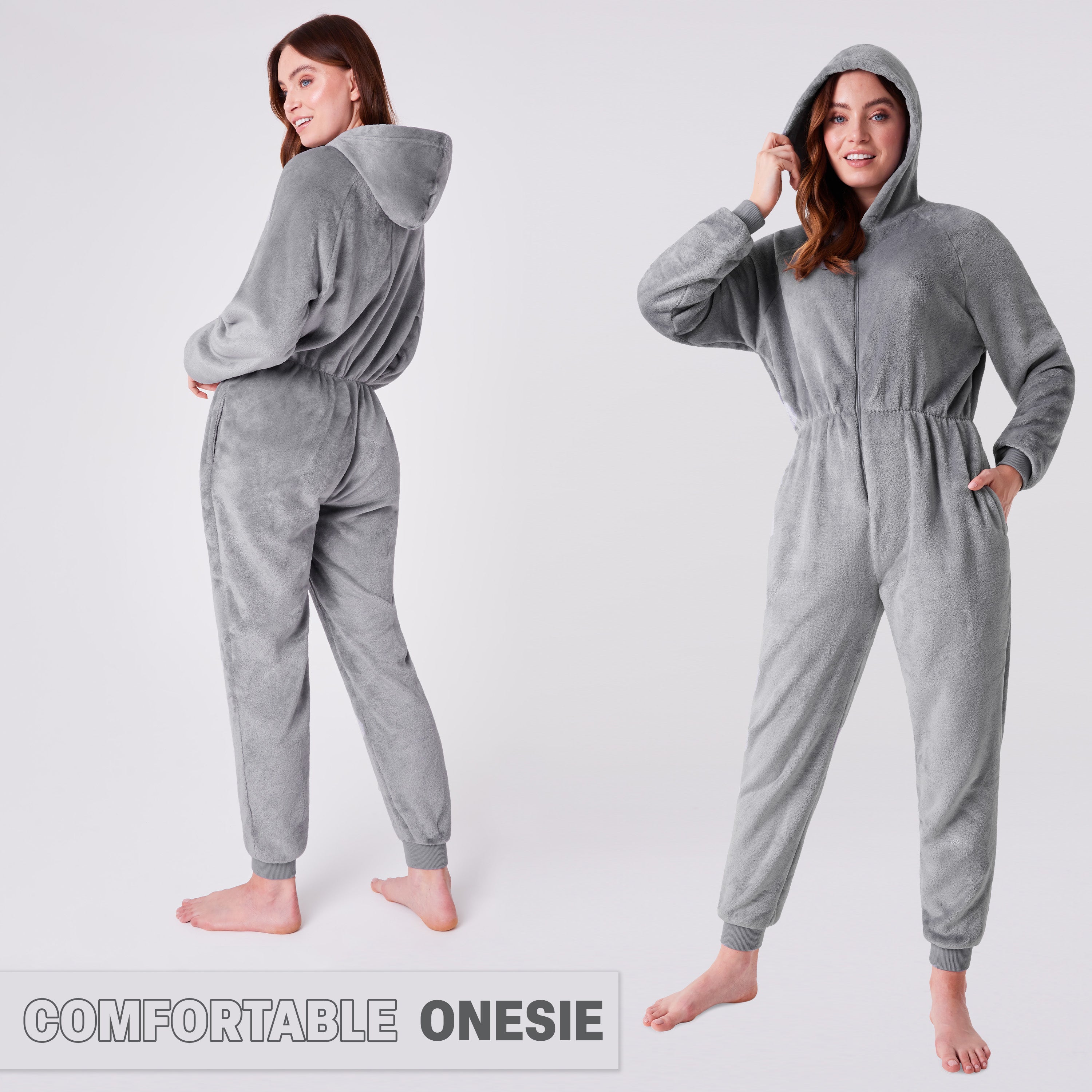 CityComfort Onesies for Women, Fleece Onesie for Women - Get Trend