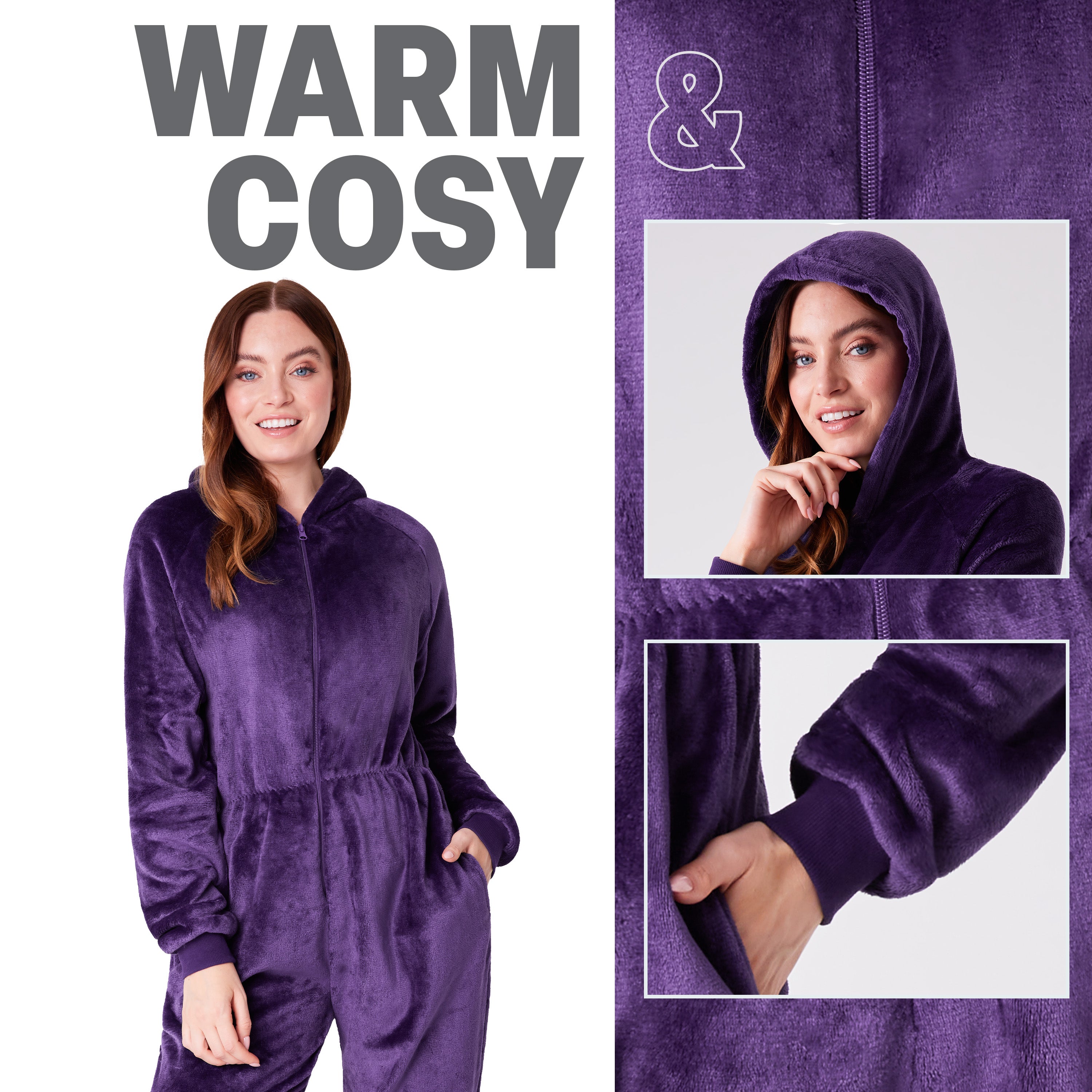 CityComfort Onesies for Women, Fleece Onesie for Women - Get Trend