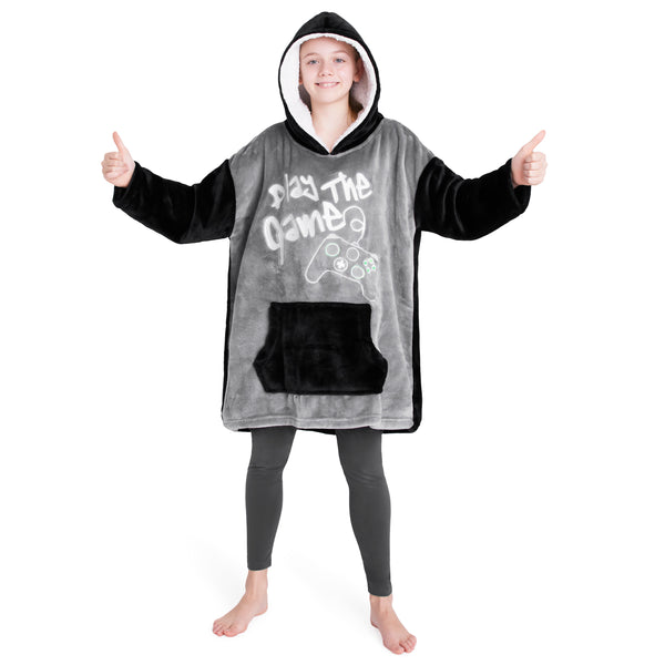 CityComfort Hoodie For Boys, Fleece Oversized Hoodie Blanket - Get Trend