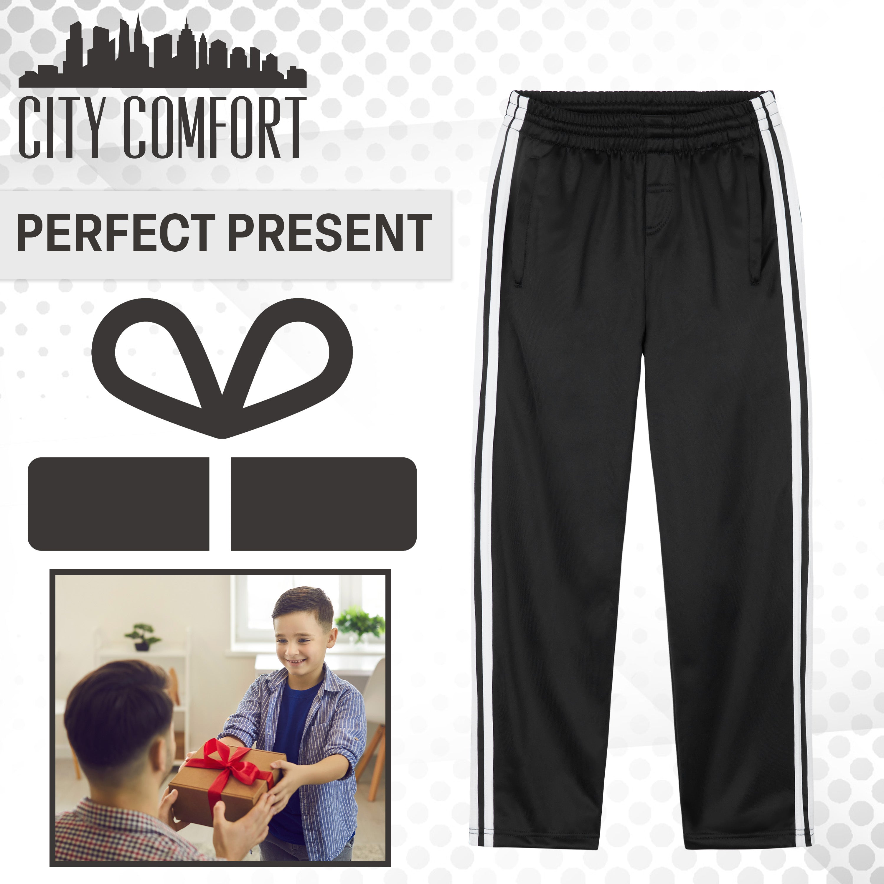 CityComfort Kids Joggers Training Trousers Boys Tracksuit Bottoms Teenagers - Get Trend