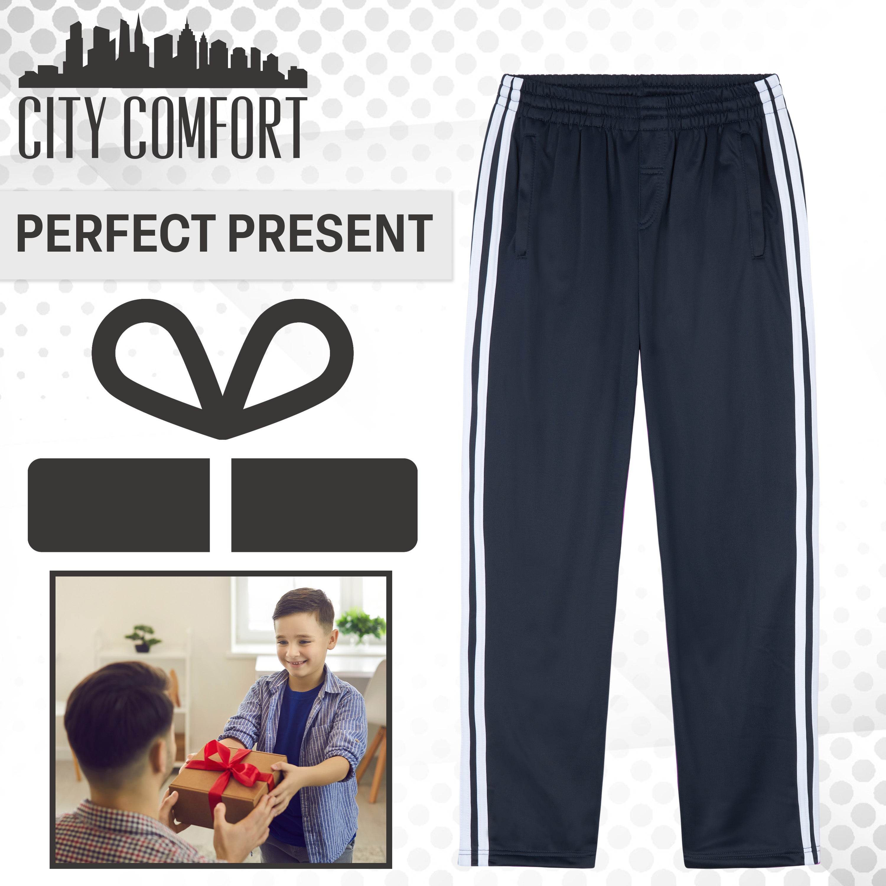 CityComfort Kids Joggers Training Trousers Boys Tracksuit Bottoms Teenagers - Get Trend