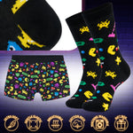 CityComfort Mens Boxers and Funny Socks Gift Set - Packman - Get Trend