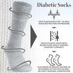 CityComfort Diabetic Socks for Men, 5 Pack Gentle Grip Soft Top Socks - Get Trend