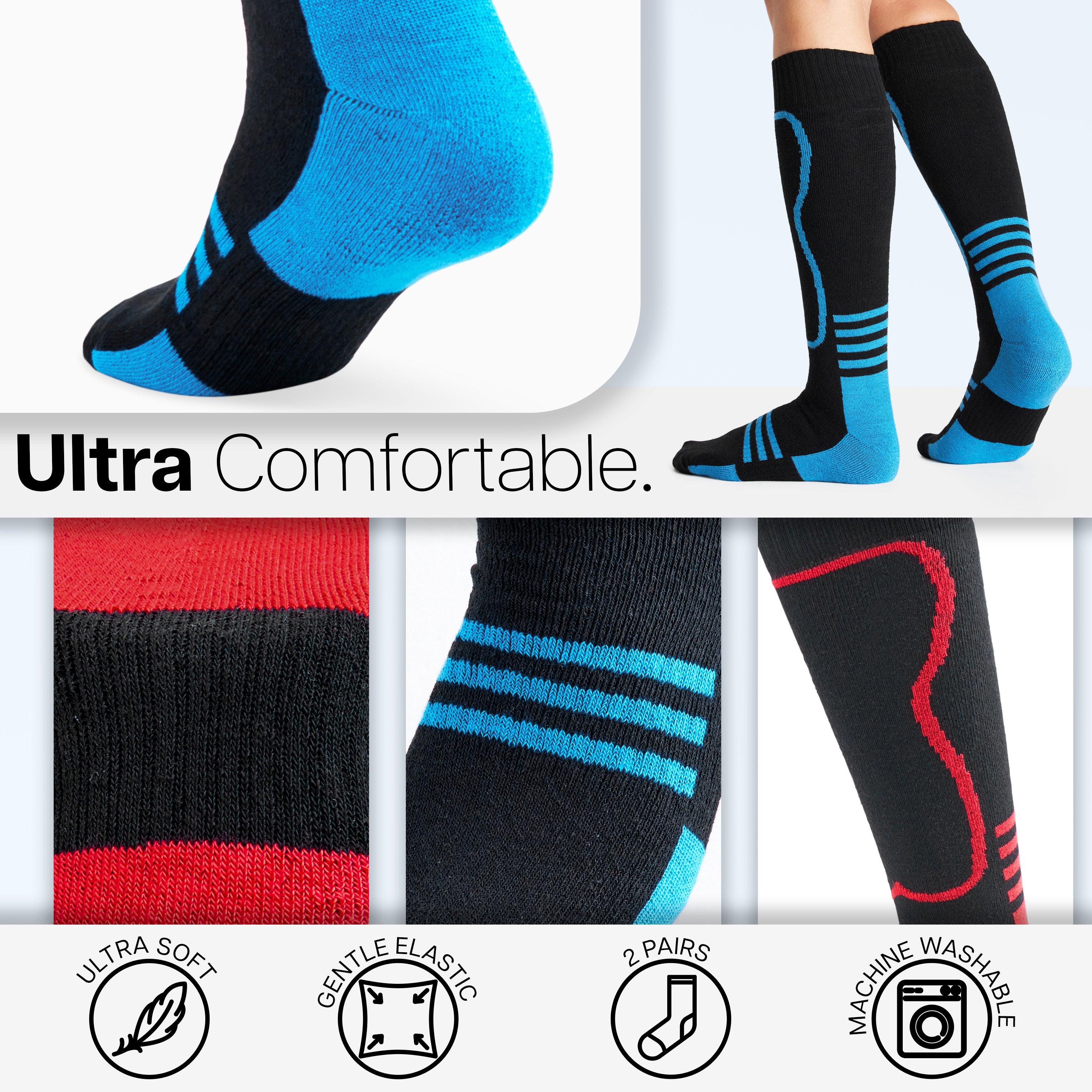 CityComfort Mens Socks Thermal Socks - Pack of 2 -Winter Socks - Get Trend