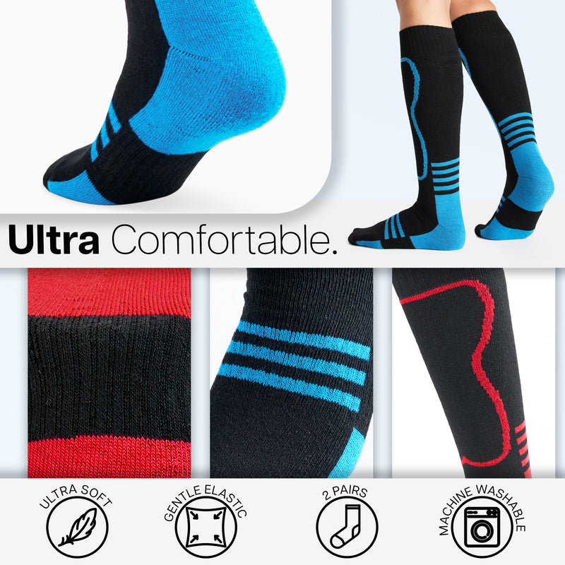 CityComfort Mens Socks Thermal Socks - Pack of 2 -Winter Socks