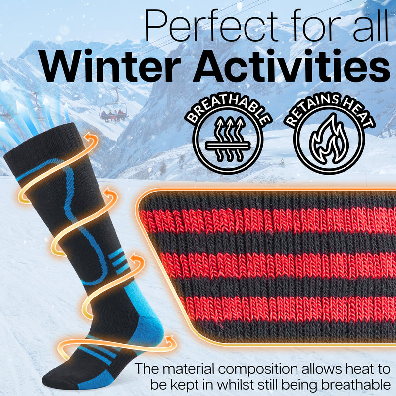 CityComfort Mens Socks Thermal Socks - Pack of 2 -Winter Socks