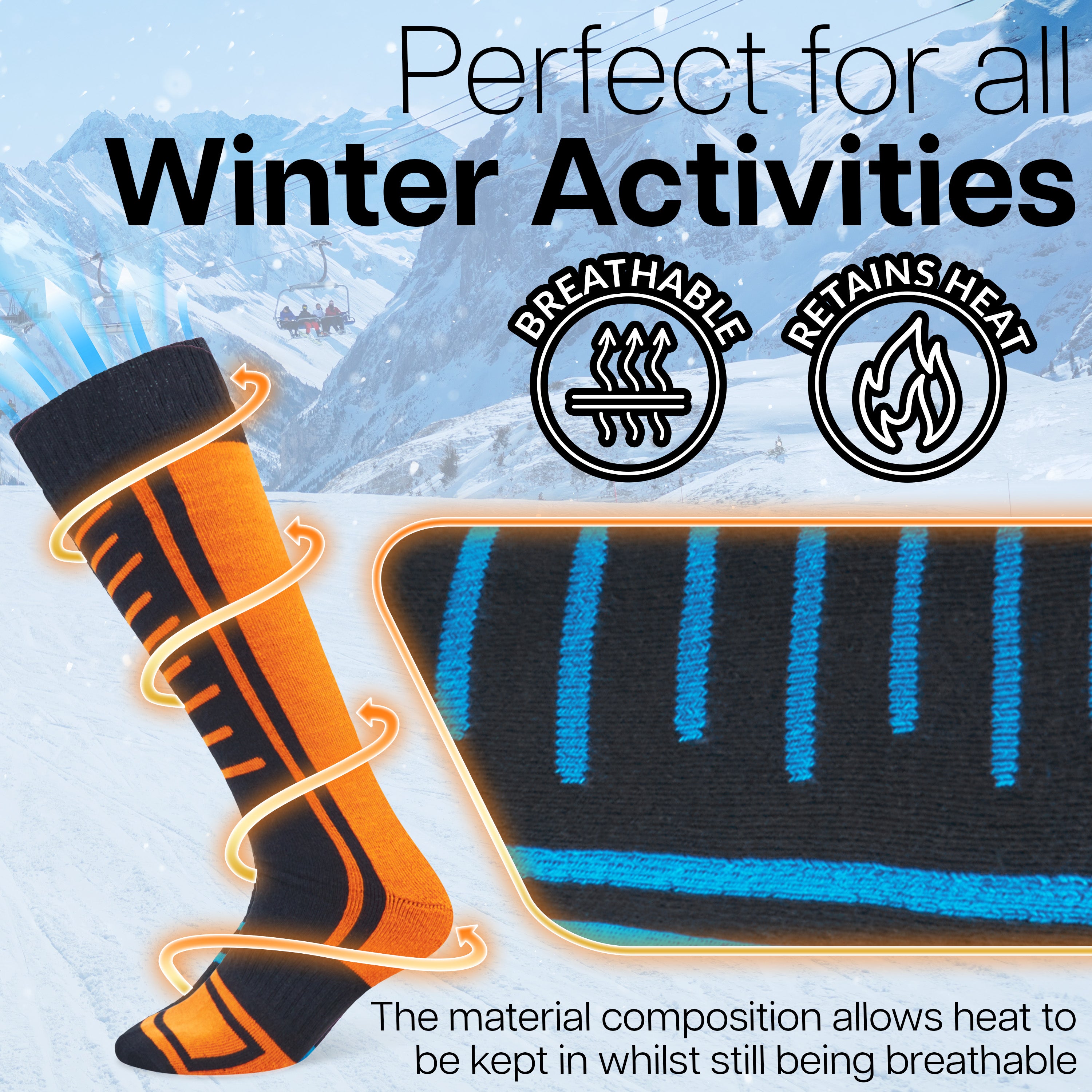 CityComfort Mens Socks Thermal Socks - Multipack -High Performance Winter Socks - Get Trend