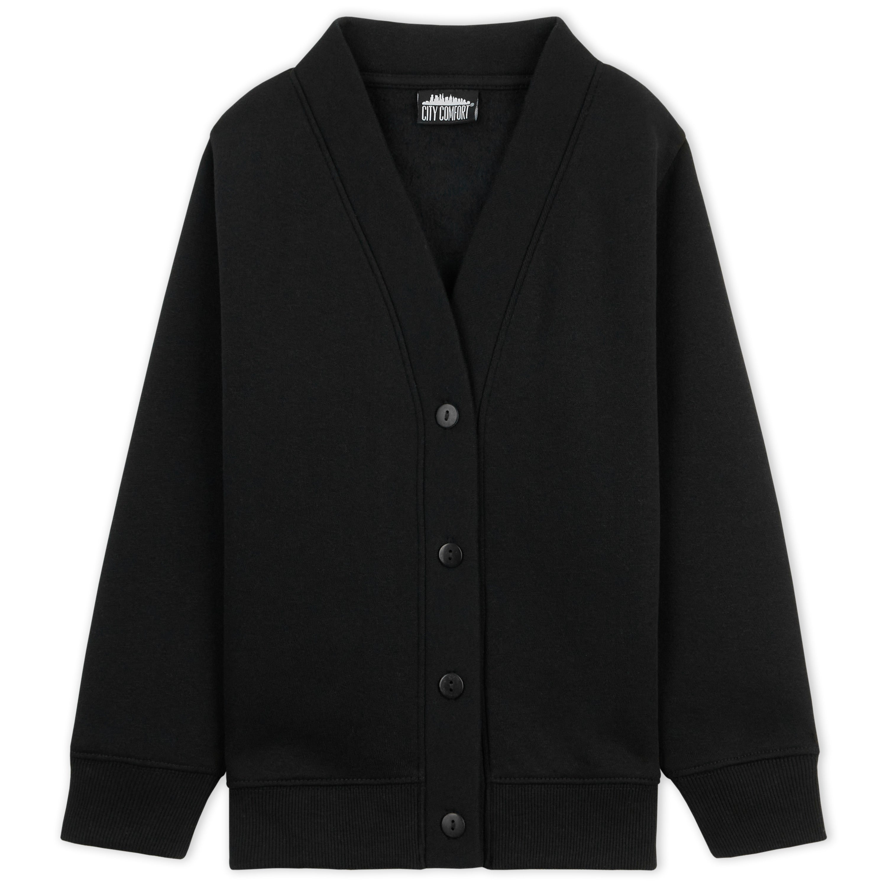CityComfort Cardigan for Girls and Boys, 1 Pack - Plain Button Down Cardigan - Get Trend