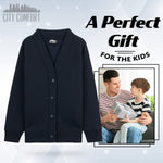 CityComfort Cardigan for Girls and Boys, 1 Pack - Plain Button Down Cardigan - Get Trend