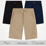 Boys' Chino Shorts,  Knee Length Boys Shorts with Adjustable Waist - Get Trend