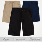 Boys' Chino Shorts,  Knee Length Boys Shorts with Adjustable Waist - Get Trend