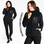 CityComfort Hoodies for Women and Teens, Fluffy Teddy Fleece Hoodie - Get Trend