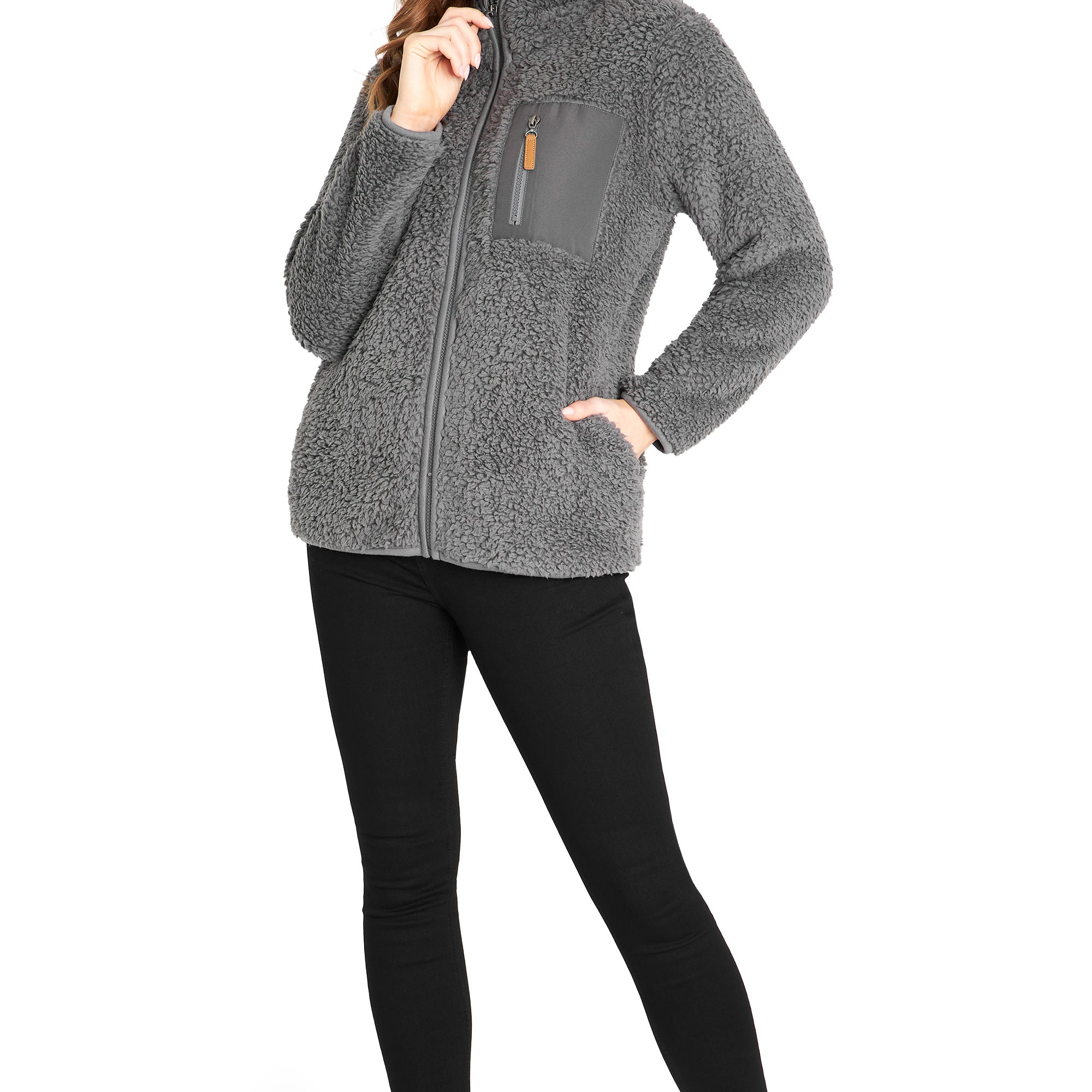 CityComfort Hoodies for Women and Teens, Fluffy Teddy Fleece Hoodie - Get Trend