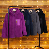 CityComfort Hoodies for Women and Teens, Fluffy Teddy Fleece Hoodie - Get Trend