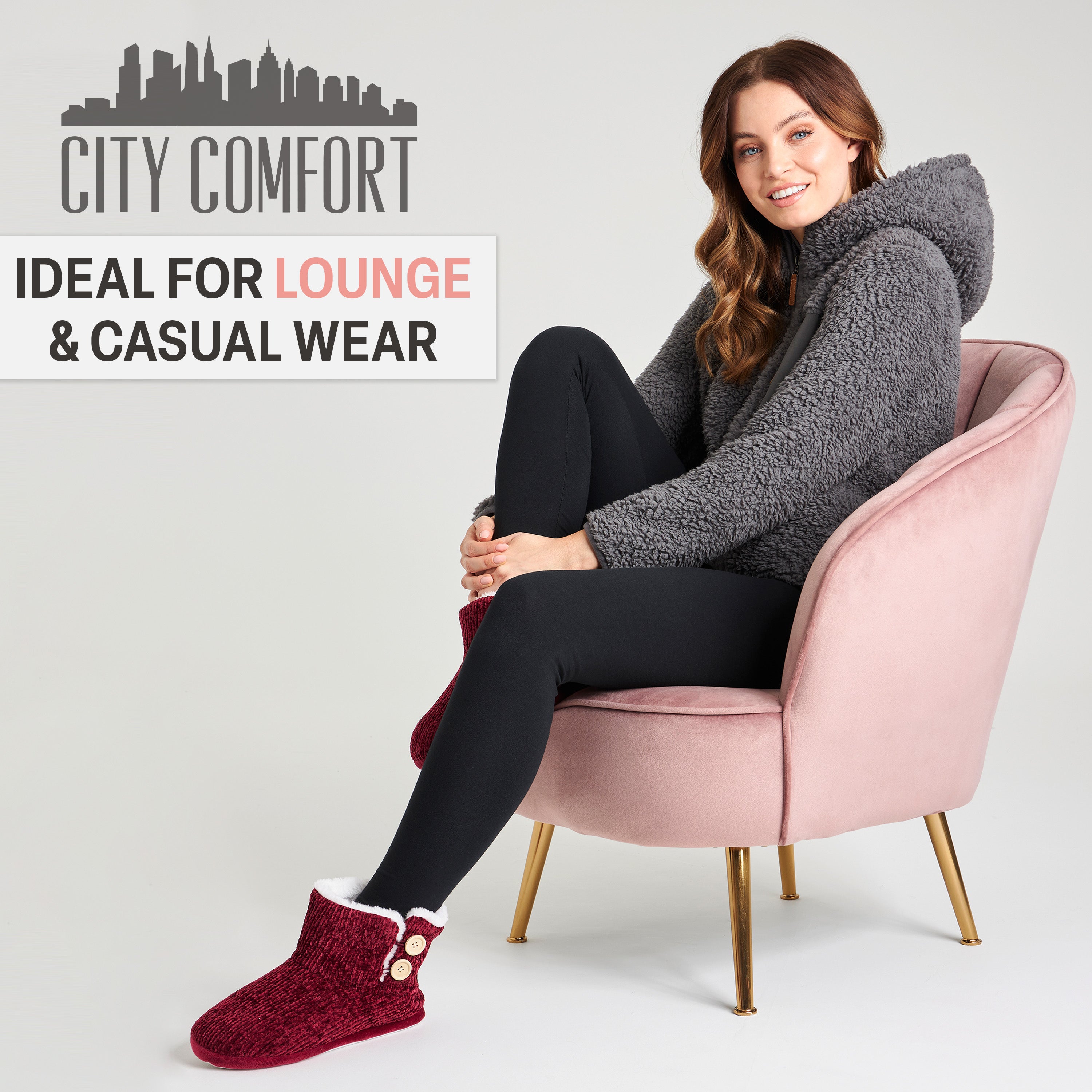 CityComfort Hoodies for Women and Teens, Fluffy Teddy Fleece Hoodie - Get Trend
