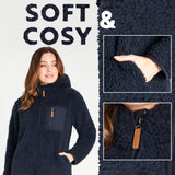 CityComfort Hoodies for Women and Teens, Fluffy Teddy Fleece Hoodie - Get Trend