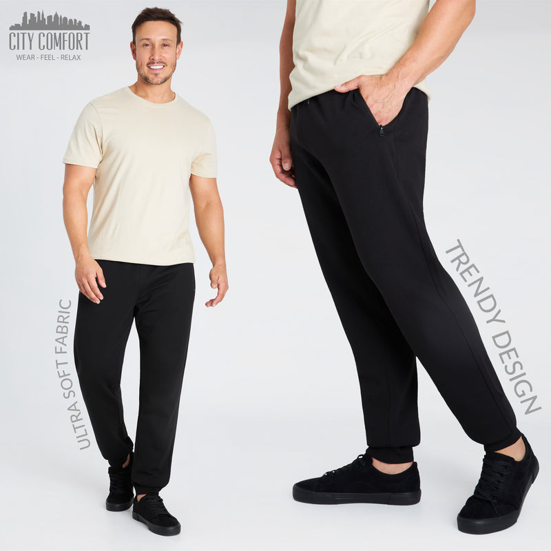 CityComfort Tracksuit Bottoms Men, Mens Joggers with Zip Pockets