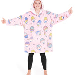 CityComfort Girls Oversized Blanket Hoodie Kids - Cupcake - Get Trend