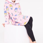 CityComfort Girls Oversized Blanket Hoodie Kids - Cupcake - Get Trend