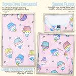 CityComfort Girls Oversized Blanket Hoodie Kids - Cupcake - Get Trend