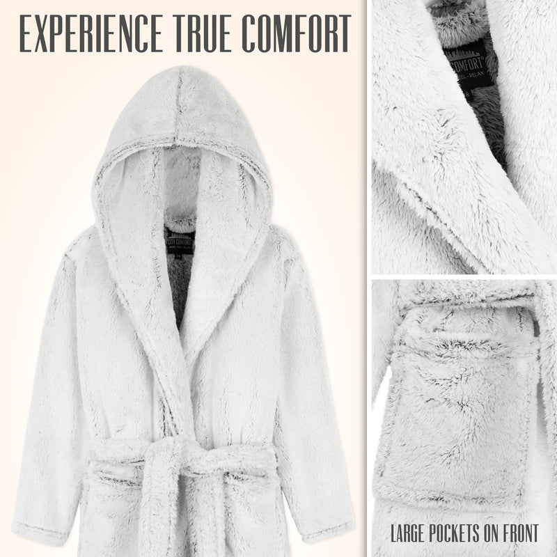 CityComfort Dressing Gown for Kids, Hooded Super Soft Kids Dressing Gowns - Get Trend