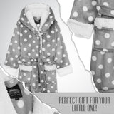 CityComfort Girls Dressing Gown, Hooded Fluffy Dressing Gown for Kids - Get Trend