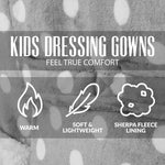 CityComfort Girls Dressing Gown, Hooded Fluffy Dressing Gown for Kids - Get Trend