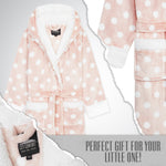 CityComfort Girls Dressing Gown, Hooded Fluffy Dressing Gown for Kids - Get Trend