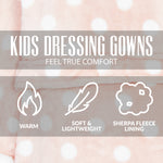 CityComfort Girls Dressing Gown, Hooded Fluffy Dressing Gown for Kids - Get Trend