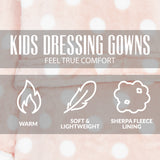 CityComfort Girls Dressing Gown, Hooded Fluffy Dressing Gown for Kids - Get Trend