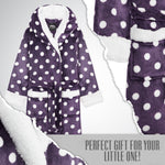 CityComfort Girls Dressing Gown, Hooded Fluffy Dressing Gown for Kids - Get Trend
