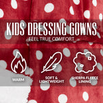 CityComfort Girls Dressing Gown, Hooded Fluffy Dressing Gown for Kids - Get Trend
