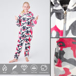CityComfort Kids Onesie, All in One Pyjamas, Fleece Zip Up Jumpsuit - Get Trend