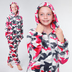 CityComfort Kids Onesie, All in One Pyjamas, Fleece Zip Up Jumpsuit - Get Trend