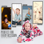 CityComfort Kids Onesie, All in One Pyjamas, Fleece Zip Up Jumpsuit - Get Trend