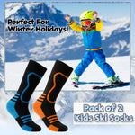 CityComfort Kids Socks Ski - Pack of 2 - Thermal Socks - Get Trend