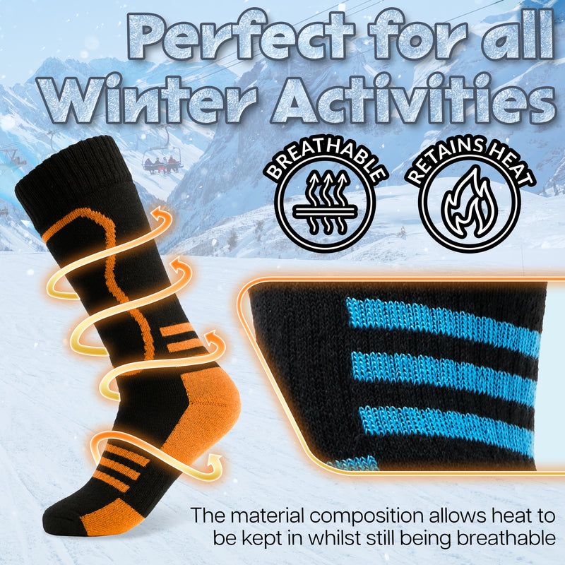 CityComfort Kids Socks Ski - Pack of 2 - Thermal Socks - Get Trend