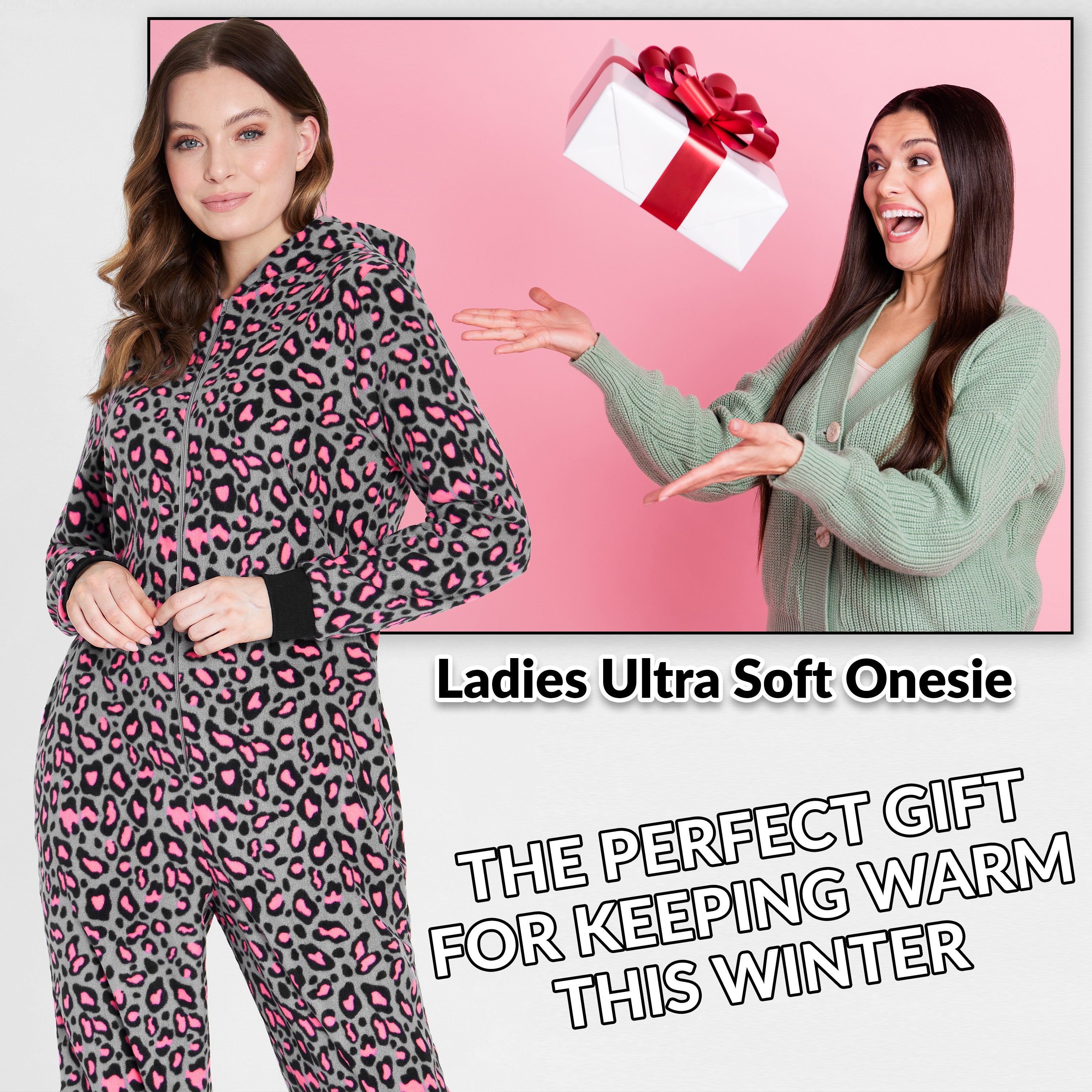CityComfort Women's Onesie for Ladies -Pink - Get Trend