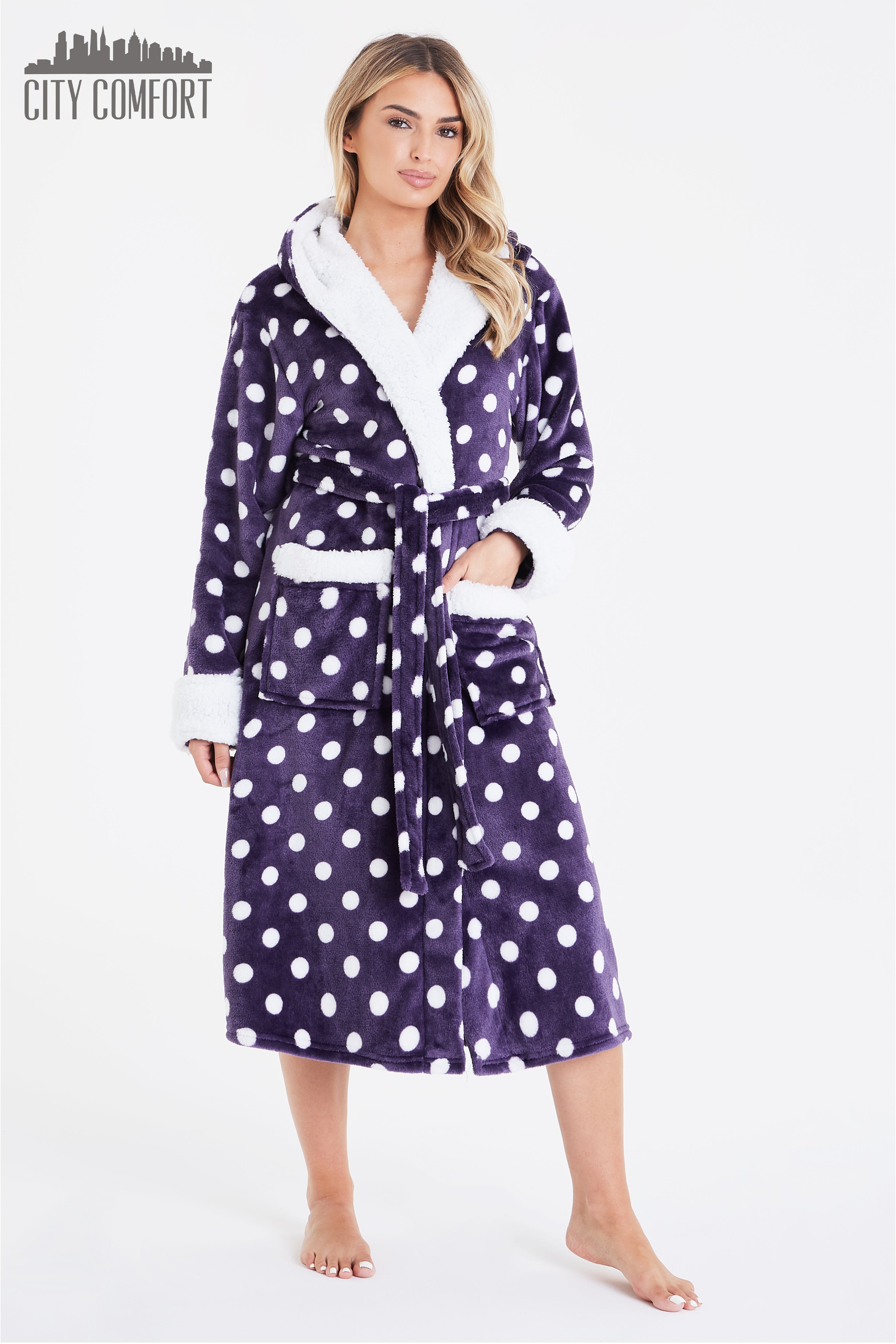 CityComfort Dressing Gowns For Women, Soft Fleece Women's Robes - Get Trend