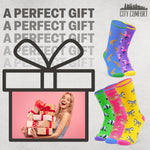 CityComfort Socks Women, 5 Pack of Crew Socks, Colourful Funny Socks for Women and Teens - Get Trend