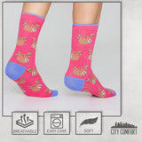CityComfort Socks Women, 5 Pack of Crew Socks, Colourful Funny Socks for Women and Teens - Get Trend