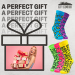 CityComfort Socks Women, 5 Pack of Crew Socks, Colourful Funny Socks for Women and Teens - Get Trend