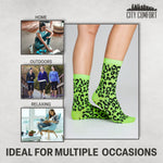 CityComfort Socks Women, 5 Pack of Crew Socks, Colourful Funny Socks for Women and Teens - Get Trend