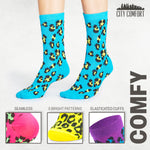 CityComfort Socks Women, 5 Pack of Crew Socks, Colourful Funny Socks for Women and Teens - Get Trend