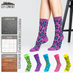 CityComfort Socks Women, 5 Pack of Crew Socks, Colourful Funny Socks for Women and Teens - Get Trend