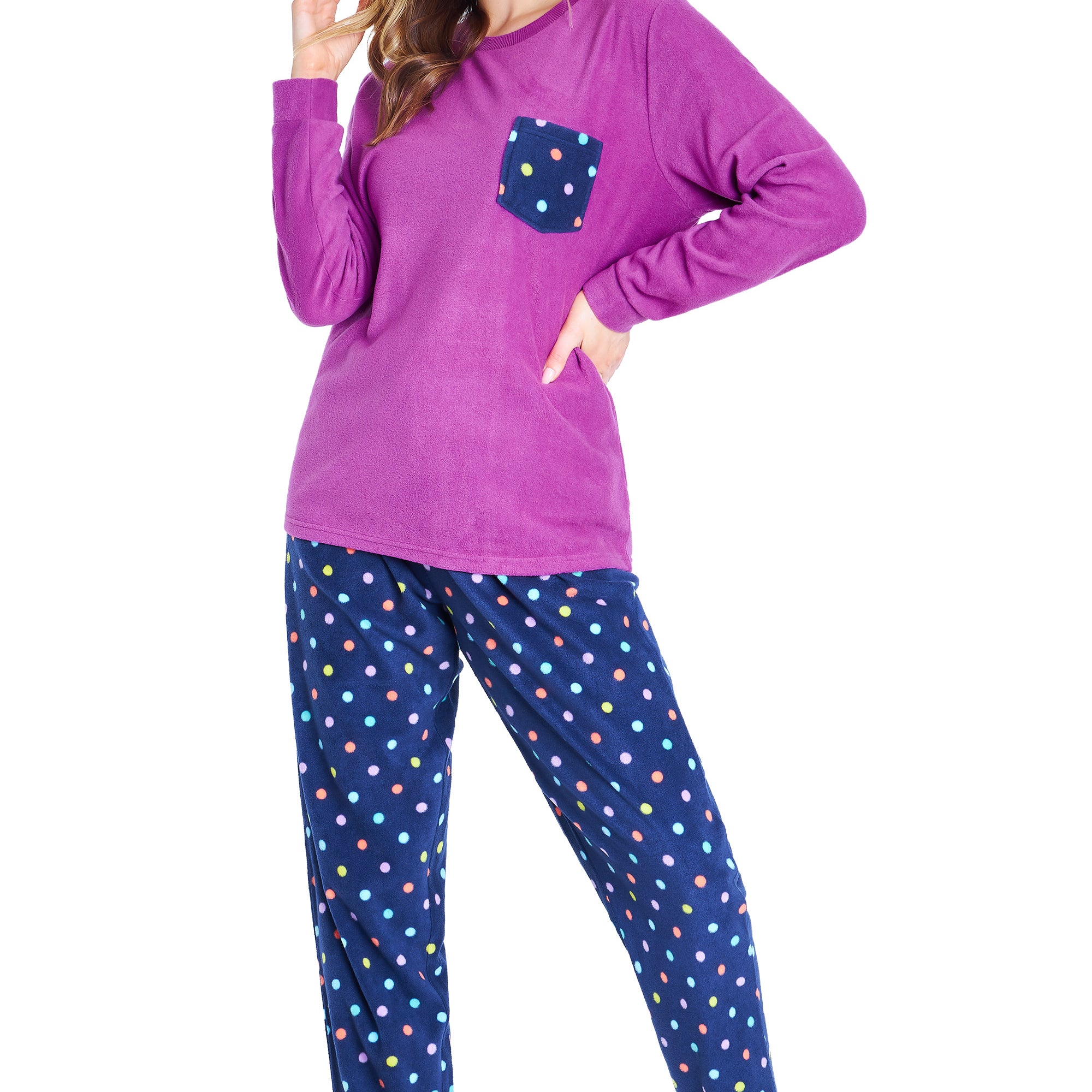 Ladies Pyjamas Set, Womens Loungewear Pyjamas, Comfy Warm Soft Loungewear PJs - Get Trend