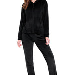 CityComfort Tracksuit Womens Full Set, 2 Piece Zip Up Velour Tracksuit - Get Trend