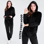 CityComfort Tracksuit Womens Full Set, 2 Piece Zip Up Velour Tracksuit - Get Trend