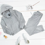 CityComfort Tracksuit Womens Full Set, 2 Piece Zip Up Velour Tracksuit - Get Trend