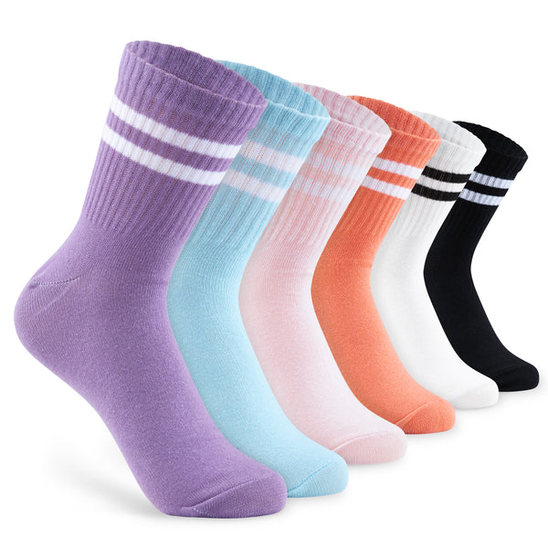 CityComfort Socks Women, Multipack of Sports Retro Ankle Socks for Women and Teens